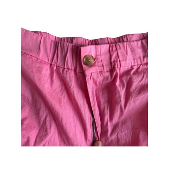 A New Day Poplin Shorts Women XLarge Pull On Elastic Waist High-Rise Pink - Picture 4 of 8